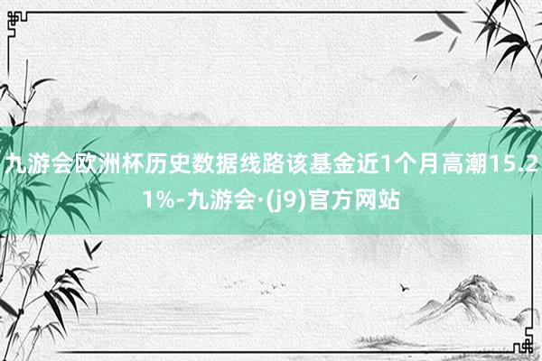 九游会欧洲杯历史数据线路该基金近1个月高潮15.21%-九游会·(j9)官方网站