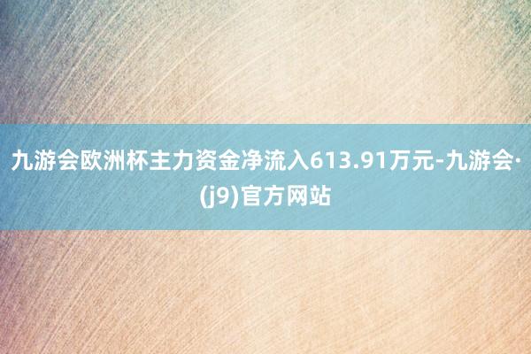 九游会欧洲杯主力资金净流入613.91万元-九游会·(j9)官方网站